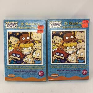 Vintage 2001 Nickelodeon 2x Box Of 32 Valentines Sealed Rugrats Lot Of 2